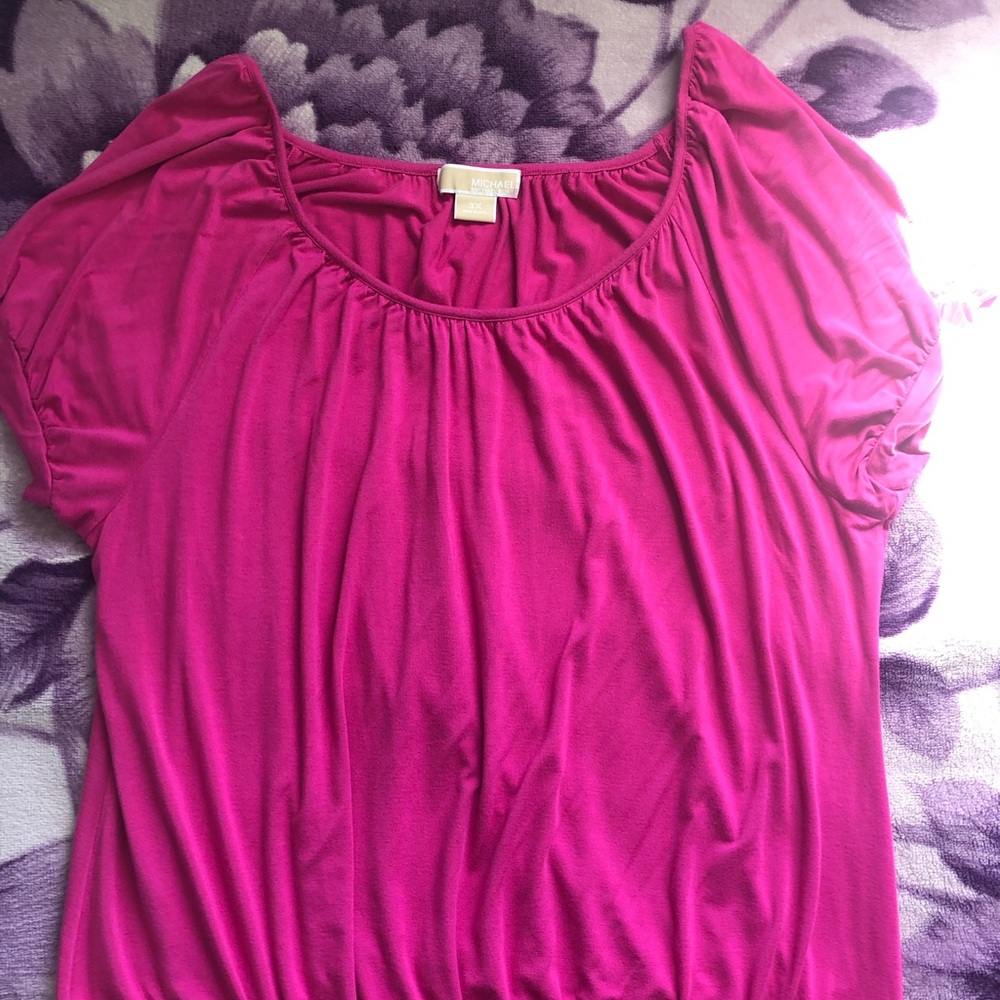 MK Michael Kors 3X plus size top in fuchsia